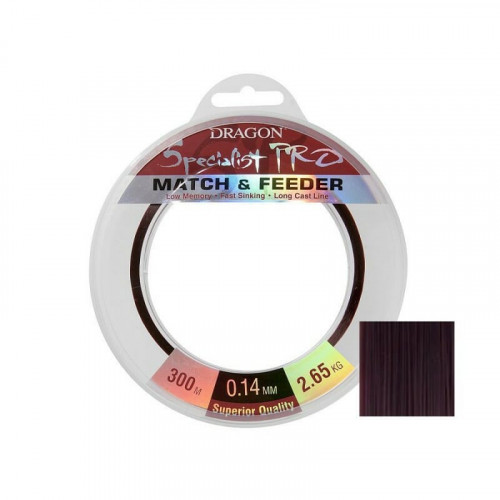 Dragon SPEC. Pro MATCH&FEED.300/0.16 mm/3.65 kg čierny burgund