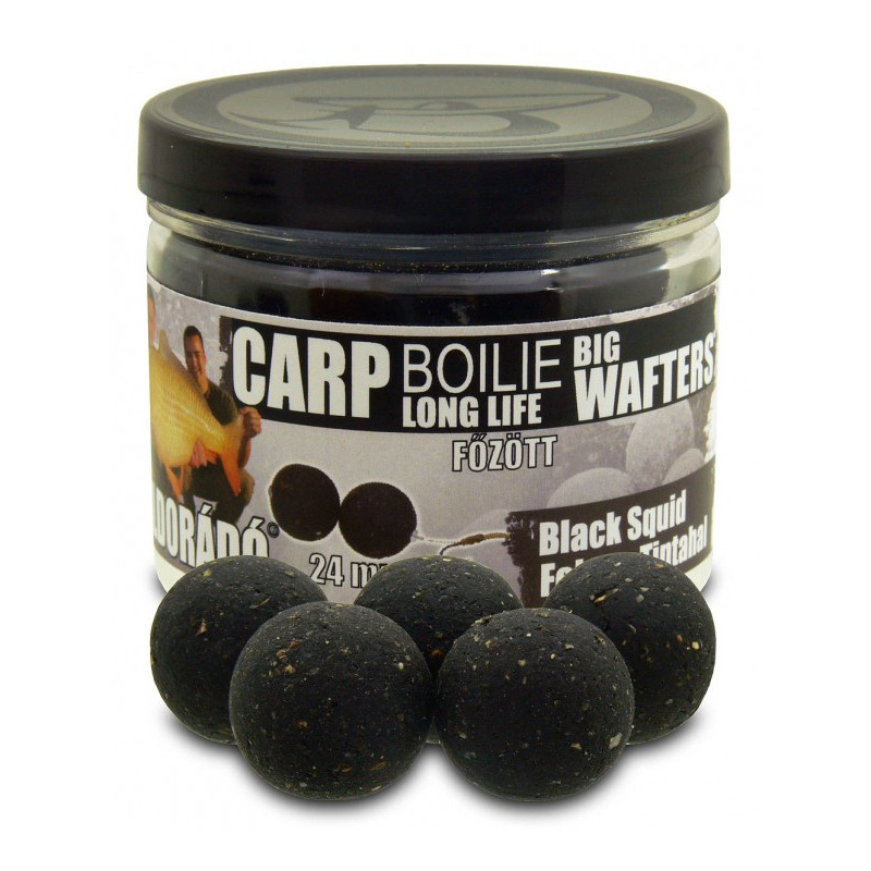 Carp Boilie Big Wafters - čierny kalamár
