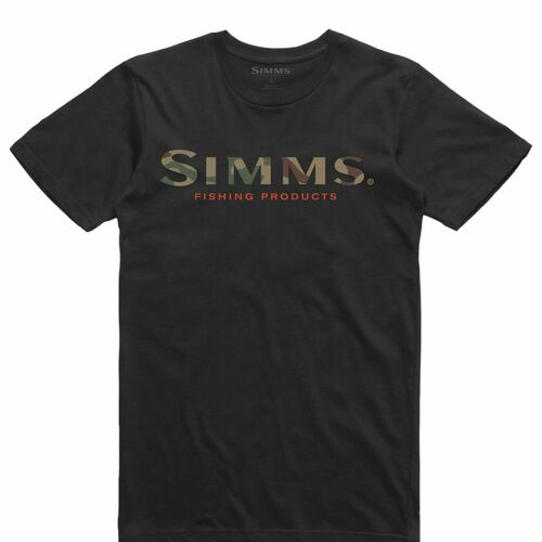 Simms Logo T-Shirt Black S - S