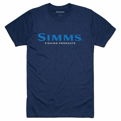 Simms Logo T-Shirt Dark Moon Heather S - S