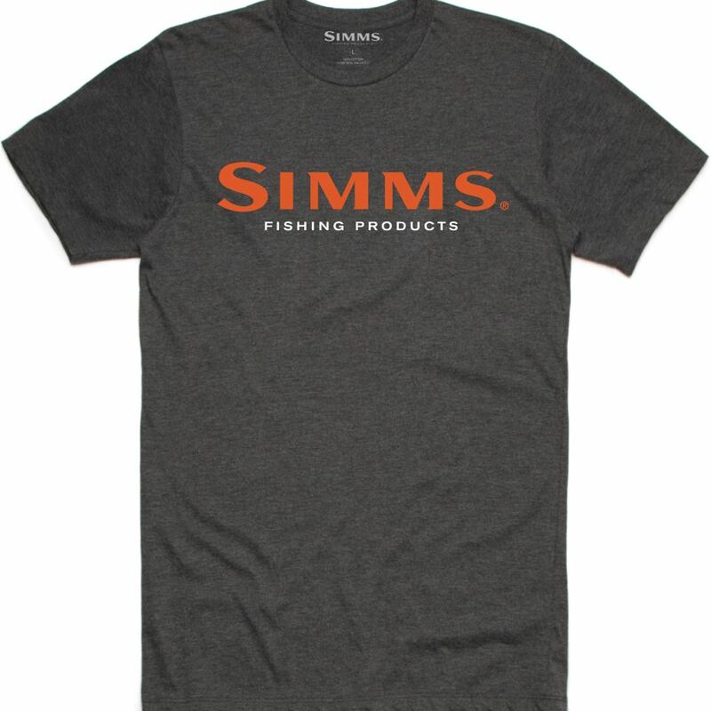 Simms Logo T-Shirt Charcoal Heather 3XL - 3XL