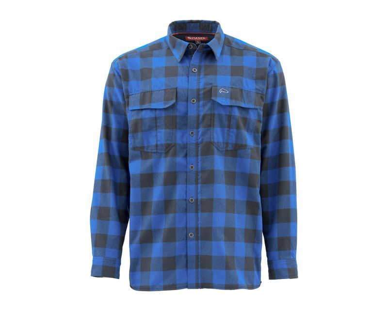 ColdWeather Shirt Rich Blue Buffalo Plaid 3XL - 3XL