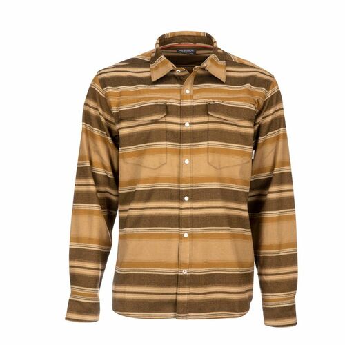 Gallatin Flannel Shirt Dark Bronze Stripe XL - XL