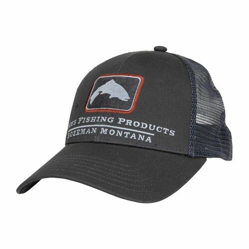Small Fit Trout Icon Trucker Carbon - One size (adjustable)