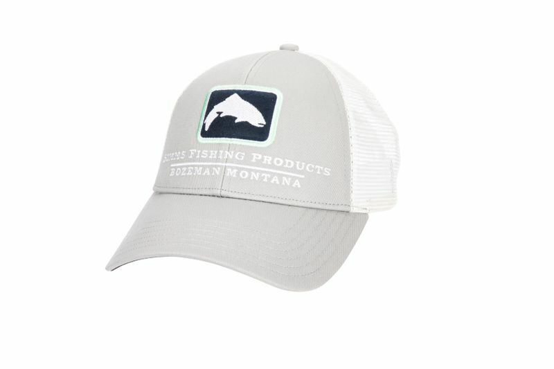 Small Fit Trout Icon Trucker Sterling - One size (adjustable)