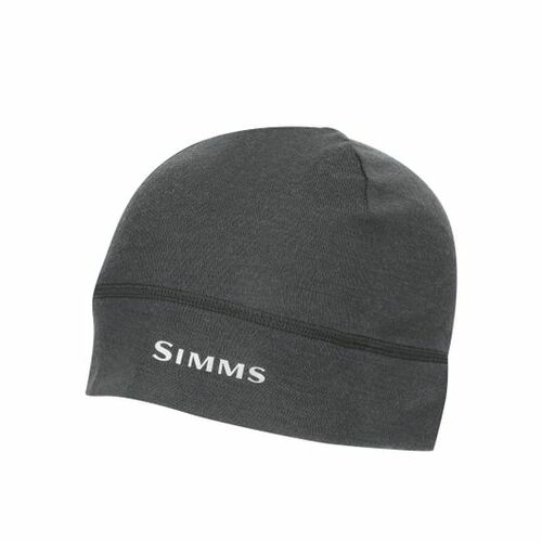 Lightweight Wool Liner Beanie Carbon - One size