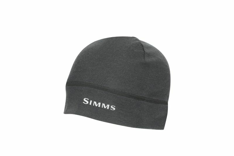 Lightweight Wool Liner Beanie Carbon - One size