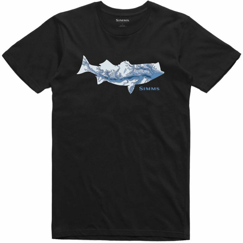 Striper Bay Fill T-Shirt Black XL - XL