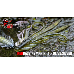 Nymph RedBass 53mm olive/silver