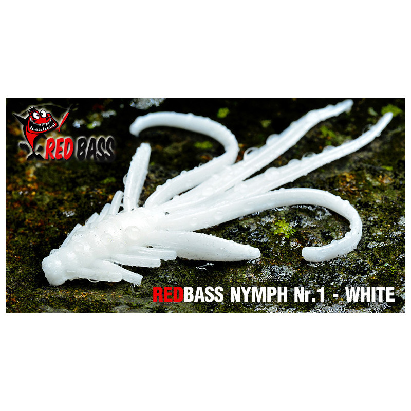 Nymph RedBass 53mm white G