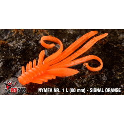 Nymph RedBass 80mm signal orange UV color