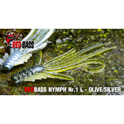 Nymph RedBass 80mm olive/silver