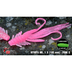 Nymph RedBass 100mm pink G UV color