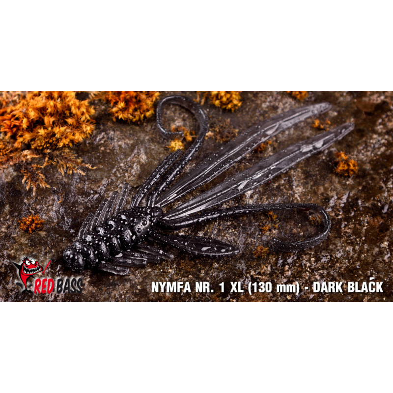 Nymph RedBass 130mm black/silver