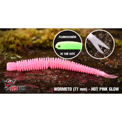 Červosmáčik Wormeto REDBASS hot pink glow uv color