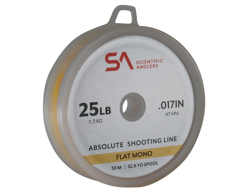 Absolute Shooting Line Flat Mono 25lb 30m Yellow - 25lb Yellow