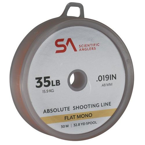 Absolute Shooting Line Flat Mono 35lb 30m Orange - 35lb Orange
