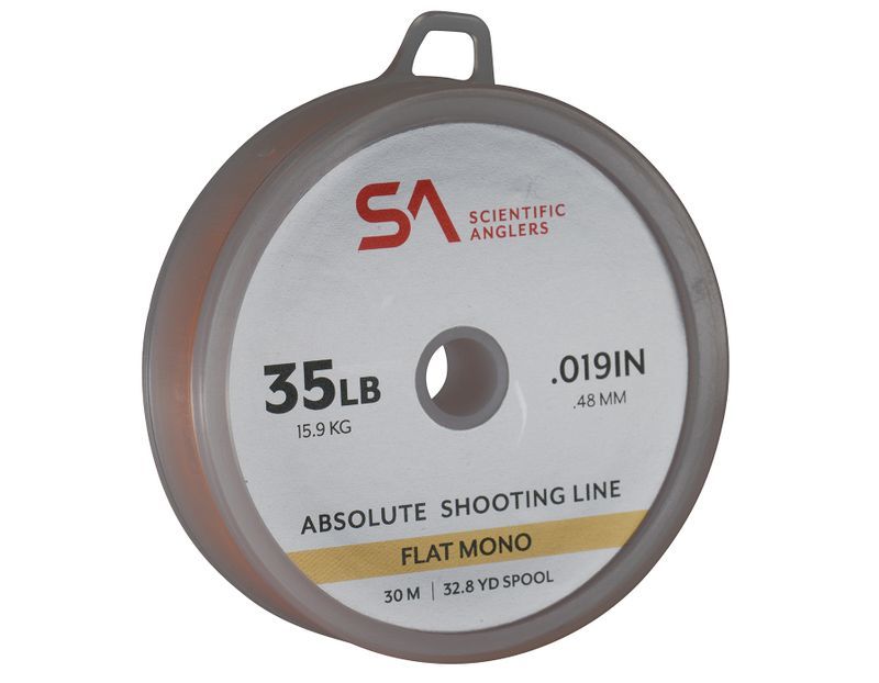 Absolute Shooting Line Flat Mono 35lb 30m Orange - 35lb Orange