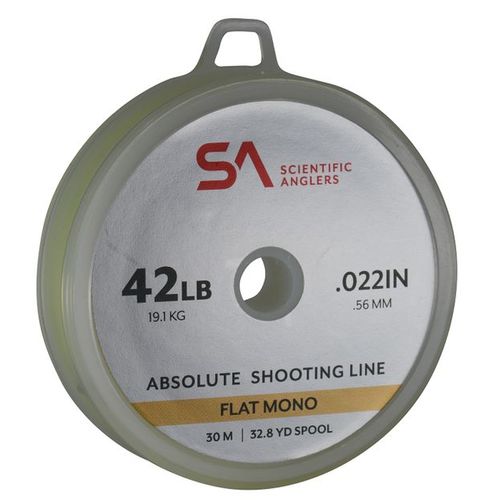 Absolute Shooting Line Flat Mono 42lb 30m Chartreuse - 42lb Chartreuse