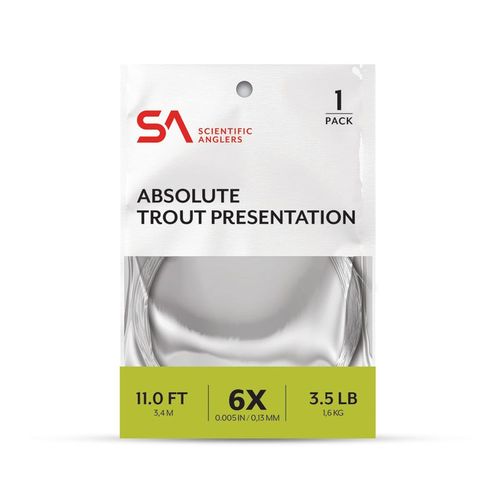 Absolute Trout Presentation Leader 11' 1X (0,25mm) - 1X (0,25 mm)