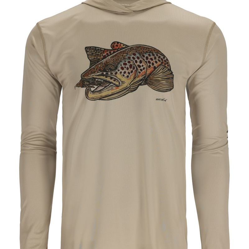 Tech Hoody - Artist Series Stone/Brown Trout S - S
