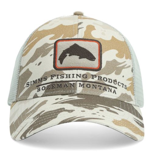 Trout Icon Trucker Ghost Camo Stone - One size (adjustable)