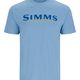 Simms Logo T-Shirt Lt. Blue Heather L - L