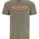 Simms Logo T-Shirt Military Heather M - M