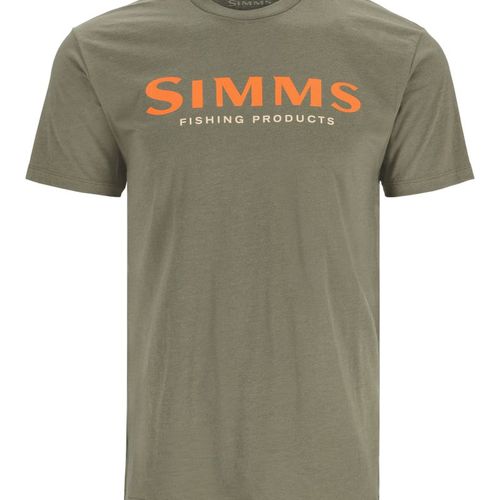 Simms Logo T-Shirt Military Heather L - L
