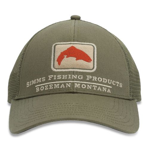 Trout Icon Trucker Riffle Green - One size (adjustable)