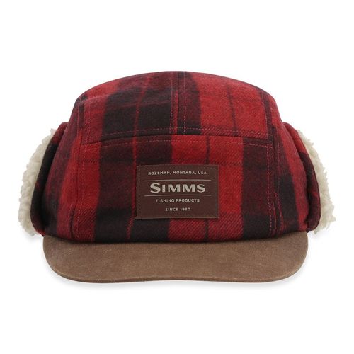 Coldweather Cap Red Buffalo Plaid S/M - One size (adjustable)