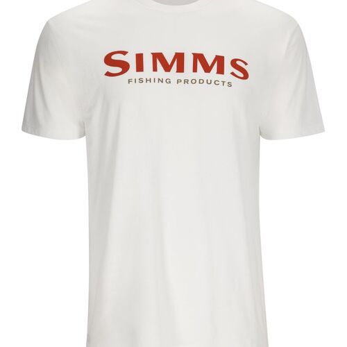 Simms Logo T-shirt White L - L