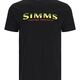 Simms Logo T-Shirt Black - Neon M - M