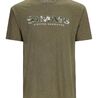 Simms Logo T-shirt RC Dark Clover/Military Heather S - S