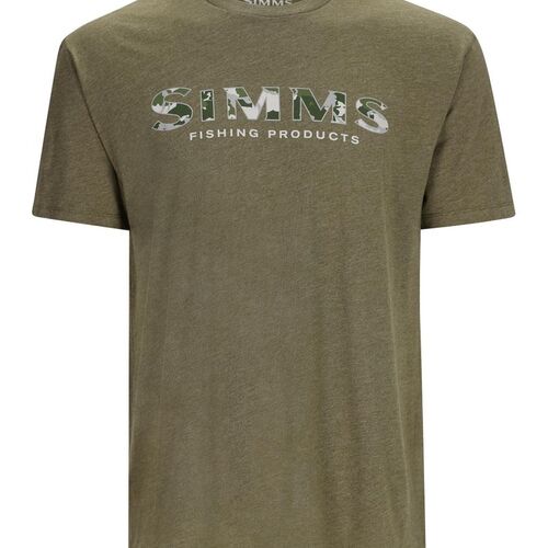 Simms Logo T-shirt RC Dark Clover/Military Heather S - S