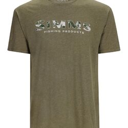 Simms Logo T-shirt RC Dark Clover/Military Heather XXL - XXL