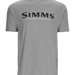 Simms Logo T-shirt Cinder Heather XXL - XXL