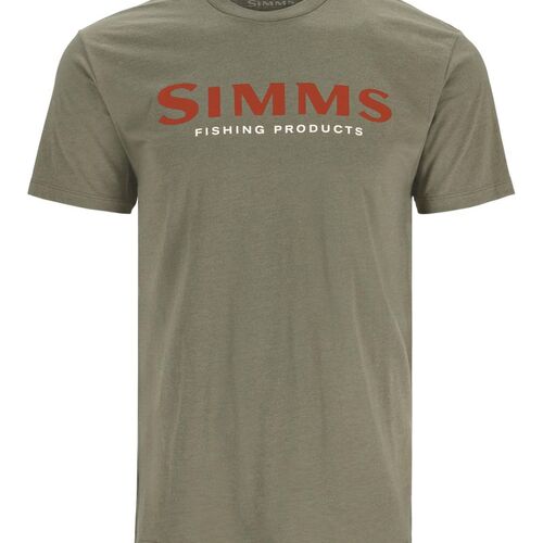Simms Logo T-shirt Simms Orange/Military Heather M - M