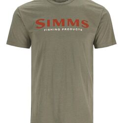 Simms Logo T-shirt Simms Orange/Military Heather M - M