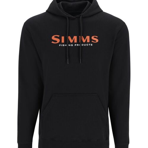 Simms Logo Hoody Black L - L