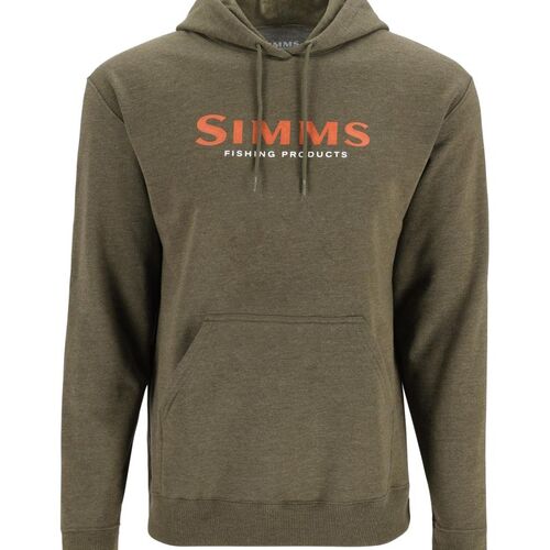 Simms Logo Hoody Military Heather S - S