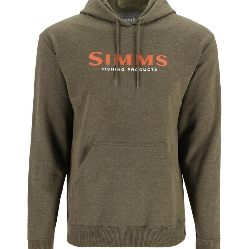 Simms Logo Hoody Military Heather L - L