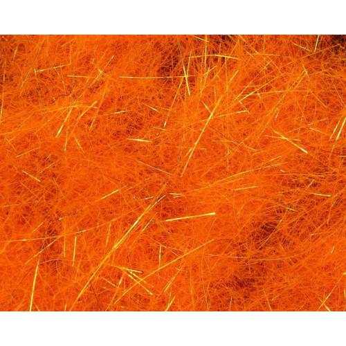 Icelandic Flash Wool Dubbing, Bright Orange