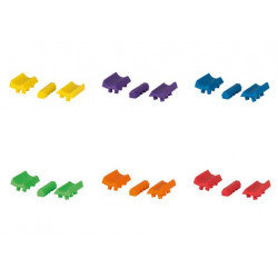 X-LITE ROD-BLOXX medium - farebné gumové vložky