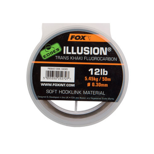 Illusion Soft Hooklink Trans Khaki 12lb/0.30mm x 50m